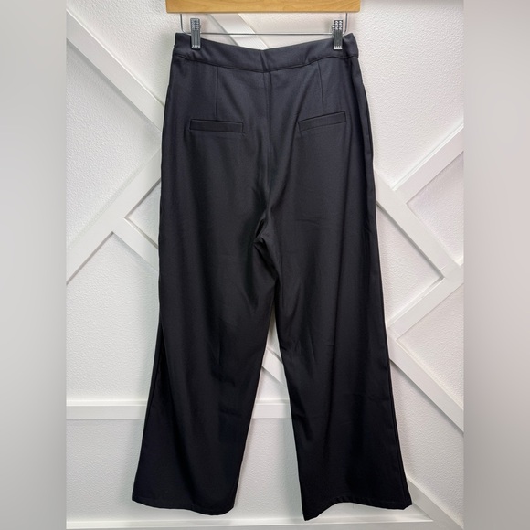 Banned Apparel 1960 Black High Waist Crepe Full Moon Sailor Wide Leg Pants Small - Picture 6 of 12